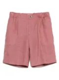 michael coal linen shorts - Red