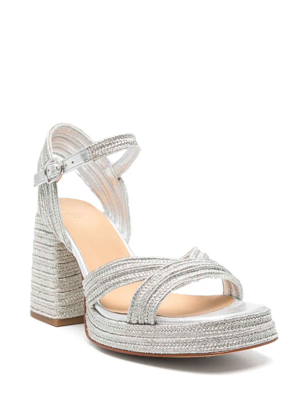 Castañer 95mm Valle sandals Silver