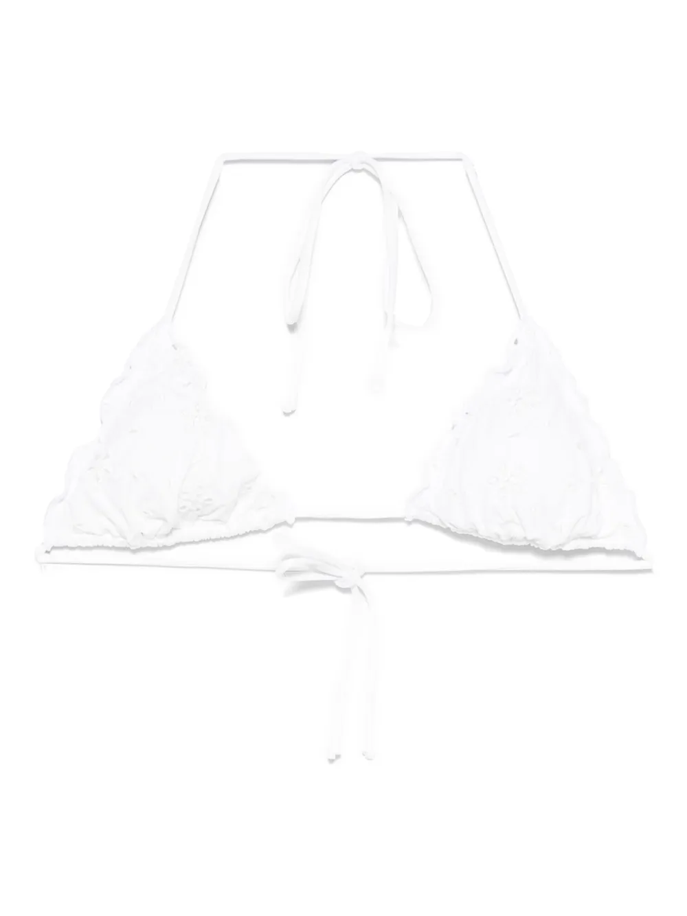 Mc2 Saint Barth Sagittarius Bikini Top In White