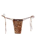 MC2 Saint Barth leopard-print bikini bottoms - Brown