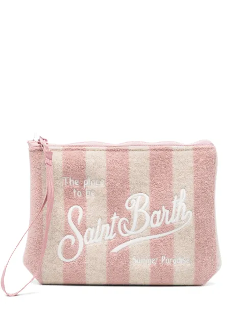 MC2 Saint Barth logo-embroidered make up bag