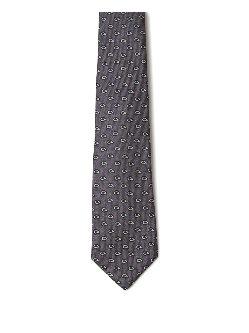 Kiton cravate à motif cachemire | gris | Image 1