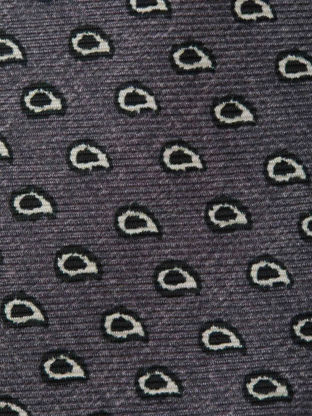 Kiton paisley-motif tie - Grijs