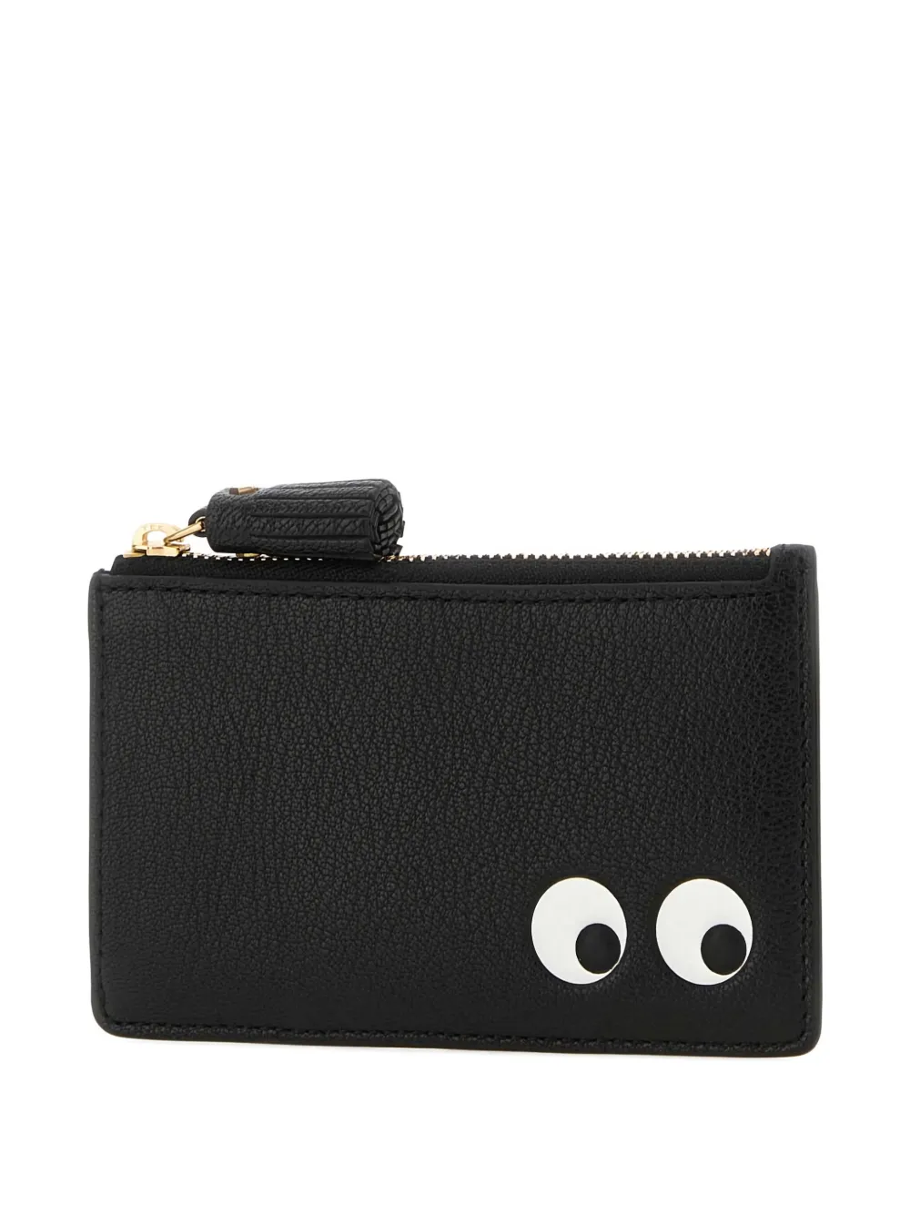 Anya Hindmarch Eyes leather cardholder - Zwart