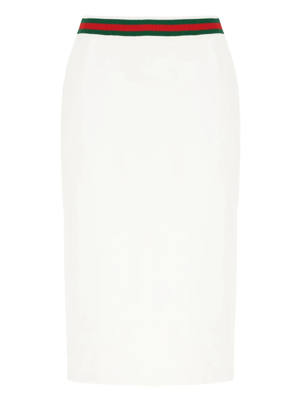 Gucci Midi-rok met Web-detail Wit