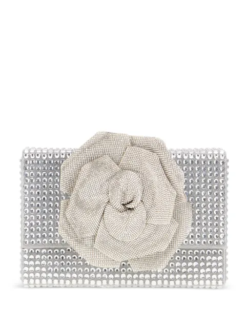 TWENTY FOURHAITCH embellished rose clutch bag