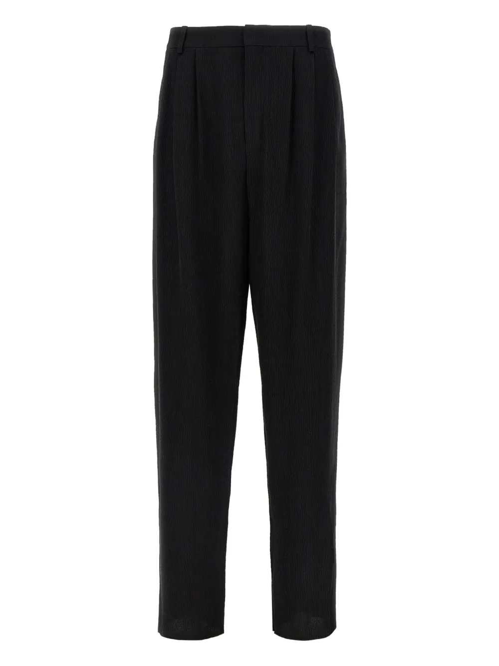 Saint Laurent Zijden broek Zwart