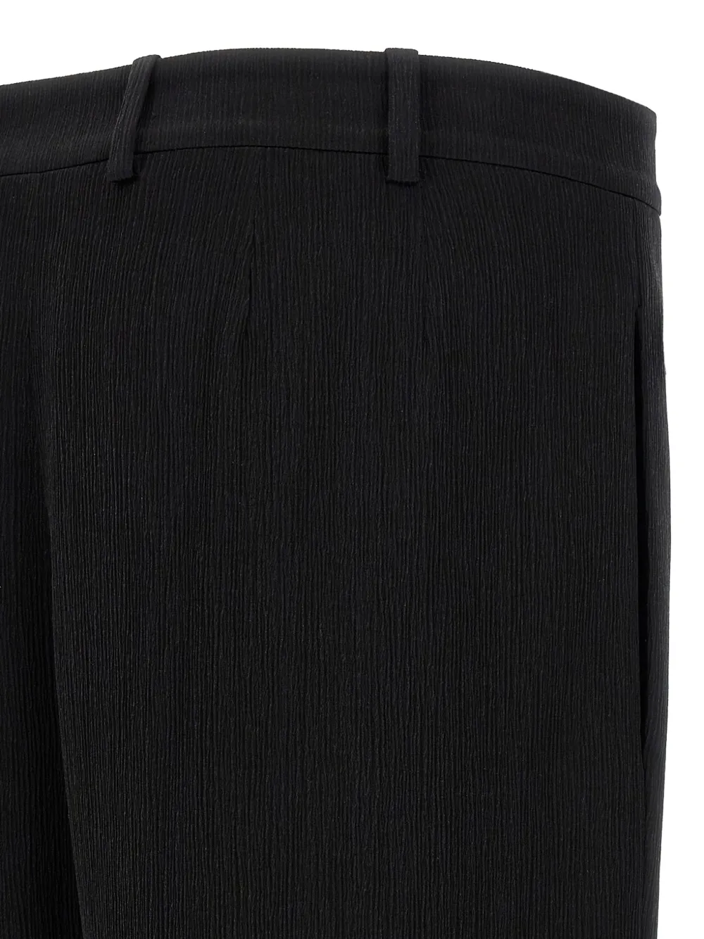 Saint Laurent Zijden broek Zwart