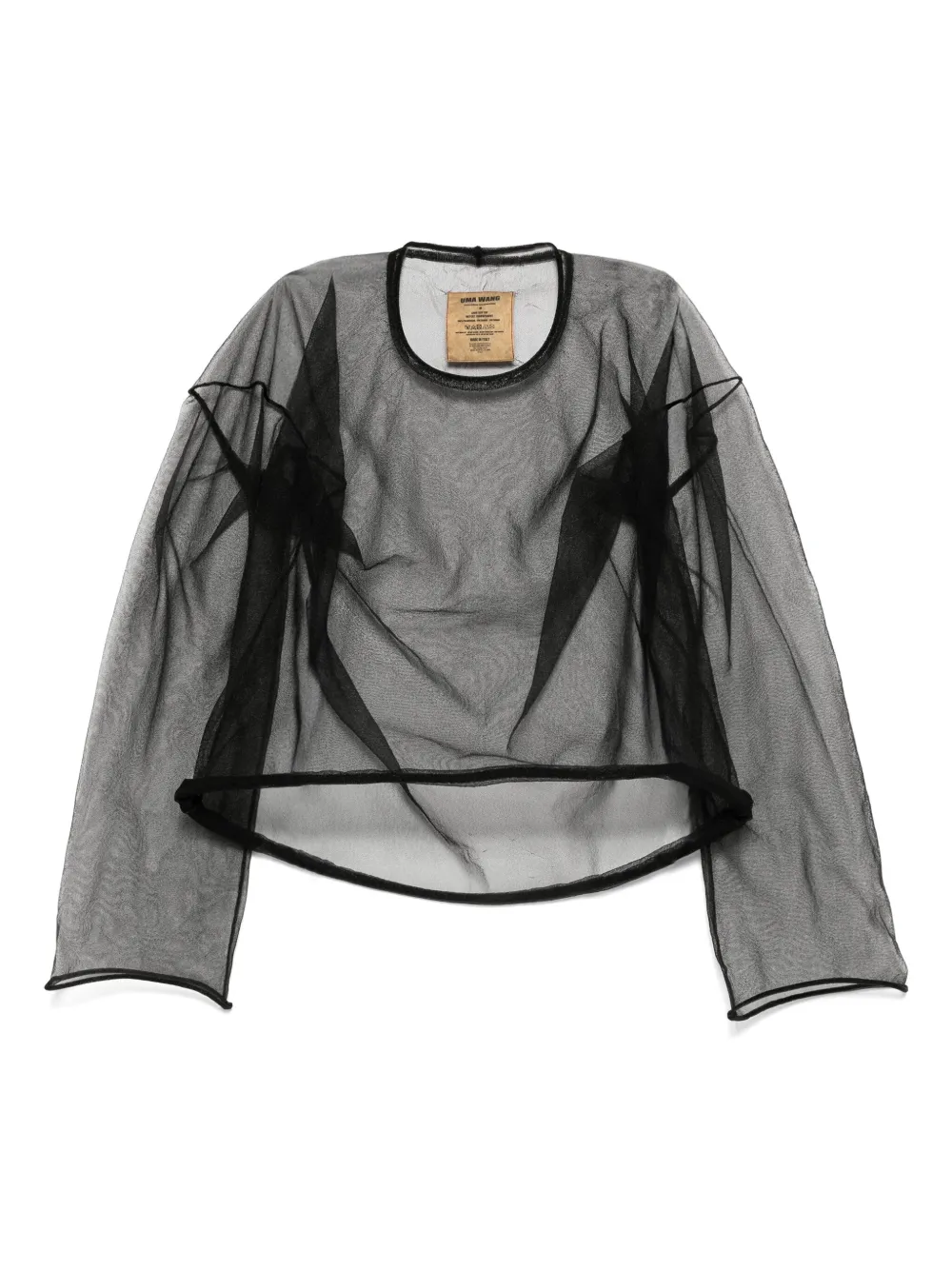 Uma Wang long-sleeved top | Black | Image 1