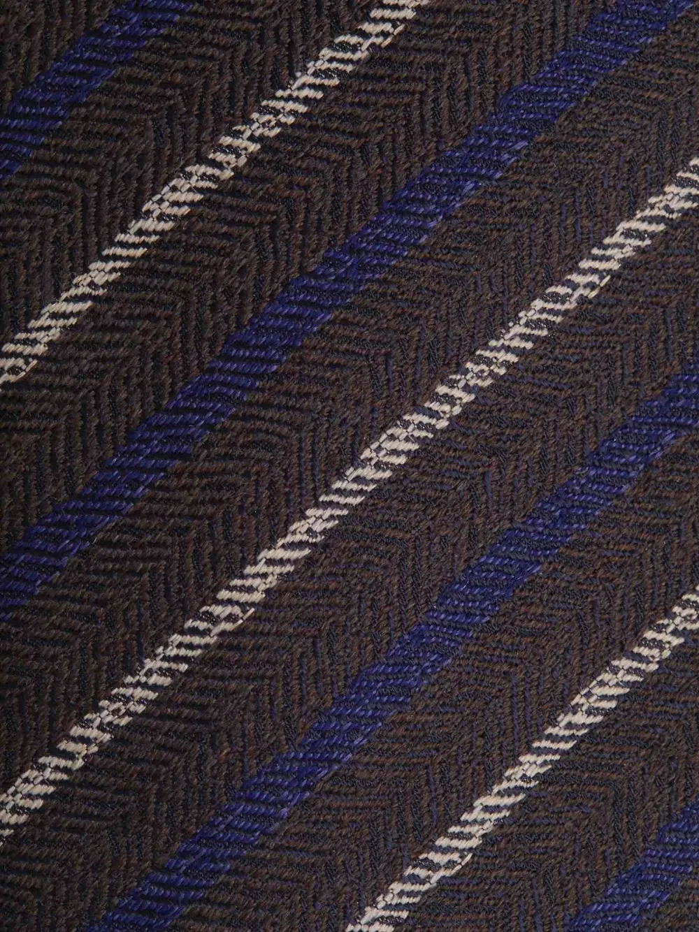 Kiton striped tie - Bruin