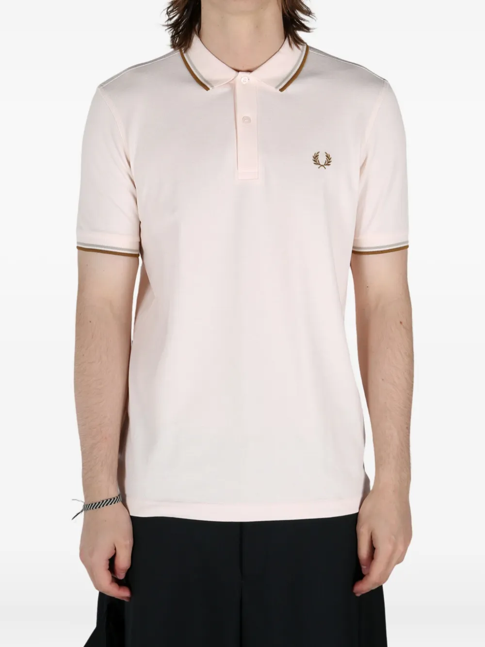 Comme Des Garçons Shirt x Fred Perry Freedom Is Energy polo shirt - Roze