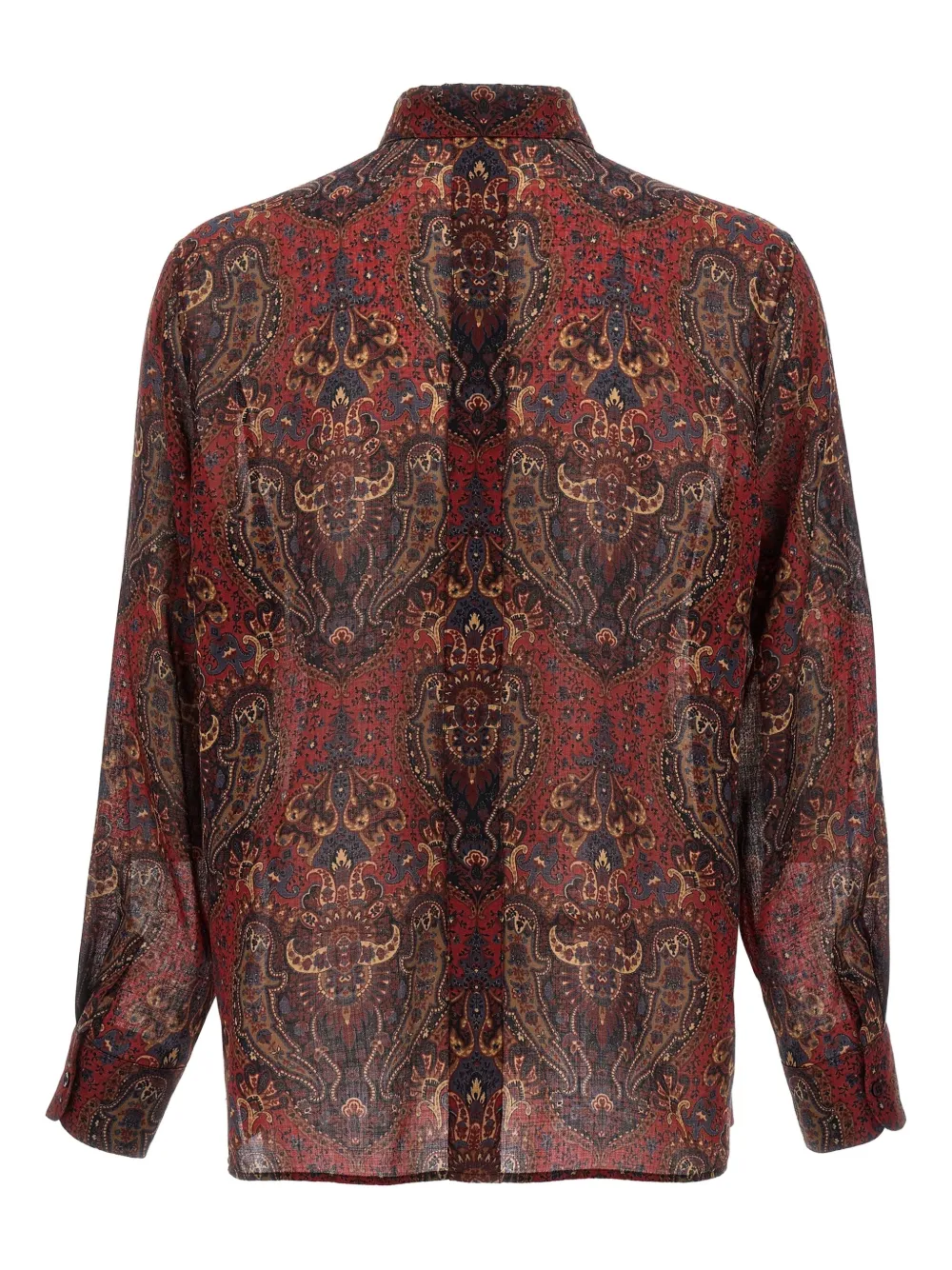 Saint Laurent Overhemd met paisley-print - Rood