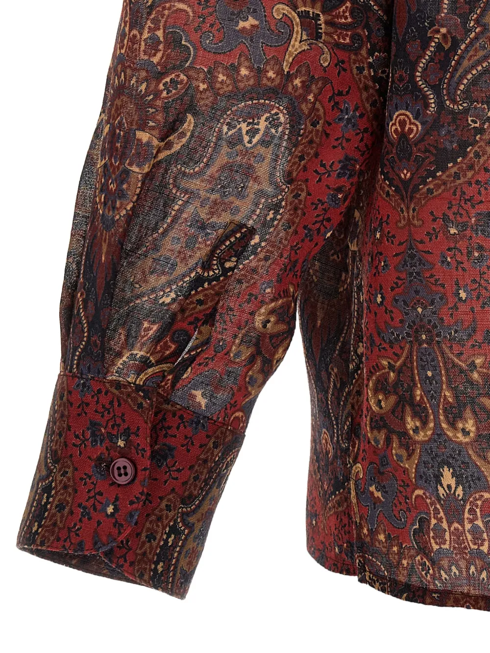 Saint Laurent Overhemd met paisley-print Rood