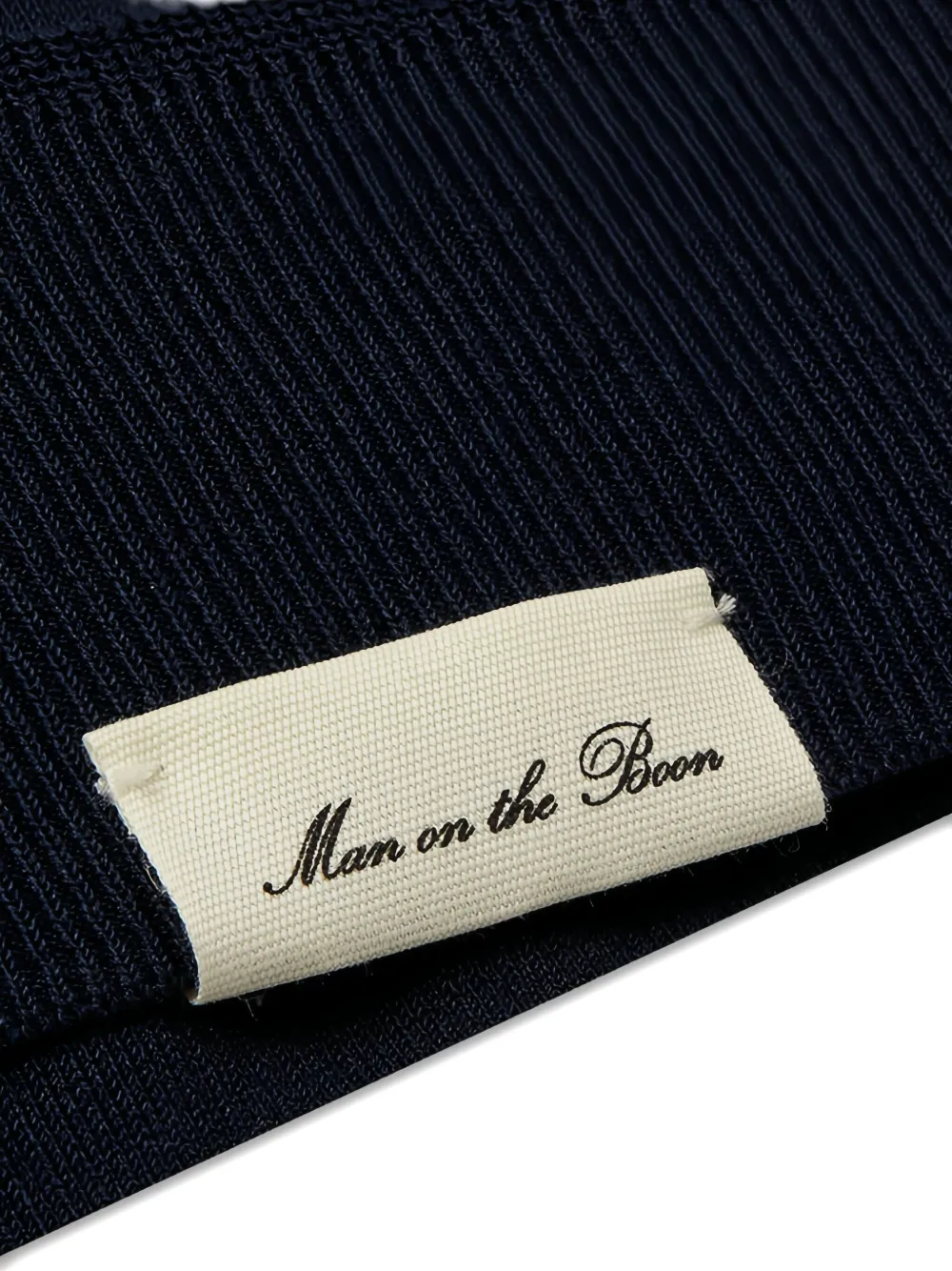 Man On The Boon. Top met korte mouwen en ronde hals Blauw