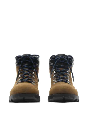 バーバリー⭐︎メンズ ブーツダークブラウン レザー バックル付き/25.5