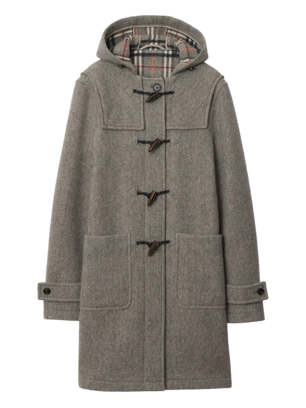 Burberry Wollen duffeljas Grijs