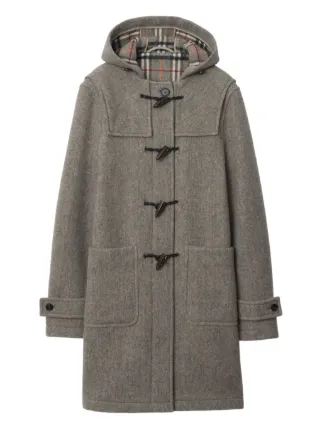 BURBERRY グレー ダッフルコート 36 Burberry Wool Duffle Coat | Grey | FARFETCH