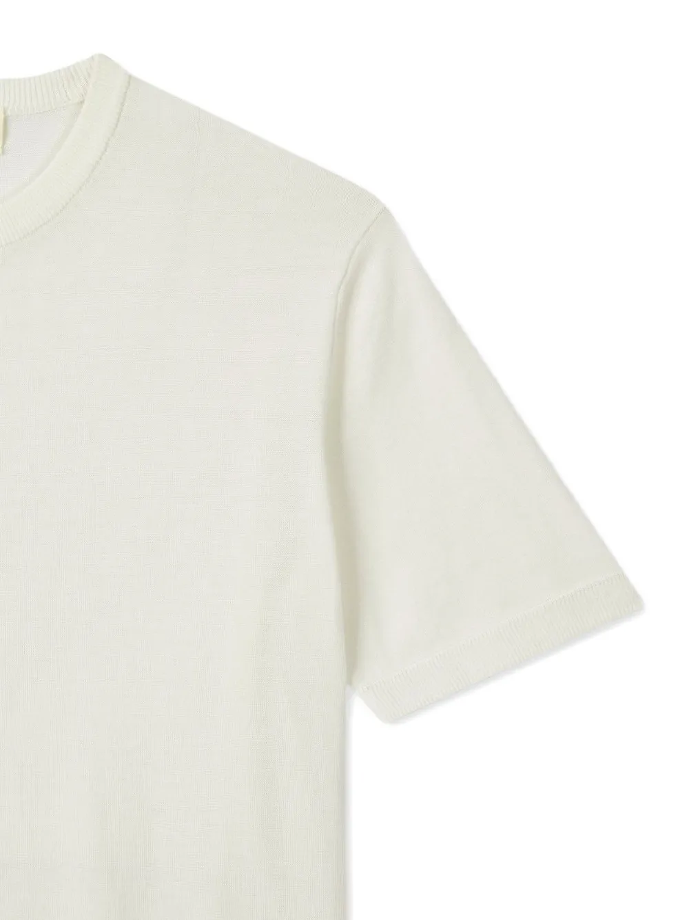 Man On The Boon. T-shirt met ronde hals en korte mouwen Beige