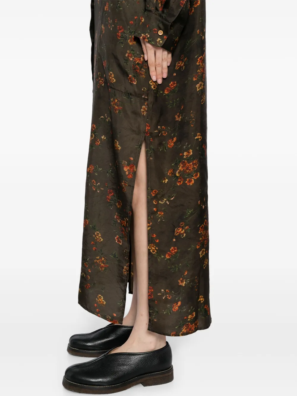 Uma Wang floral printed dress Bruin
