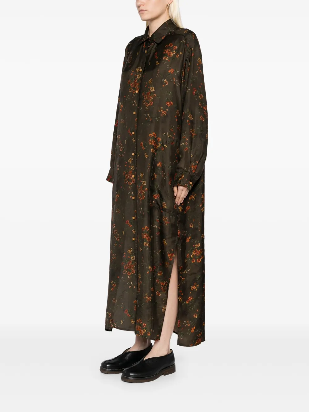Uma Wang floral printed dress Bruin