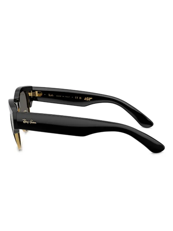Ray-Ban Óculos De Sol Mega Clubmaster | Preto | FARFETCH BR