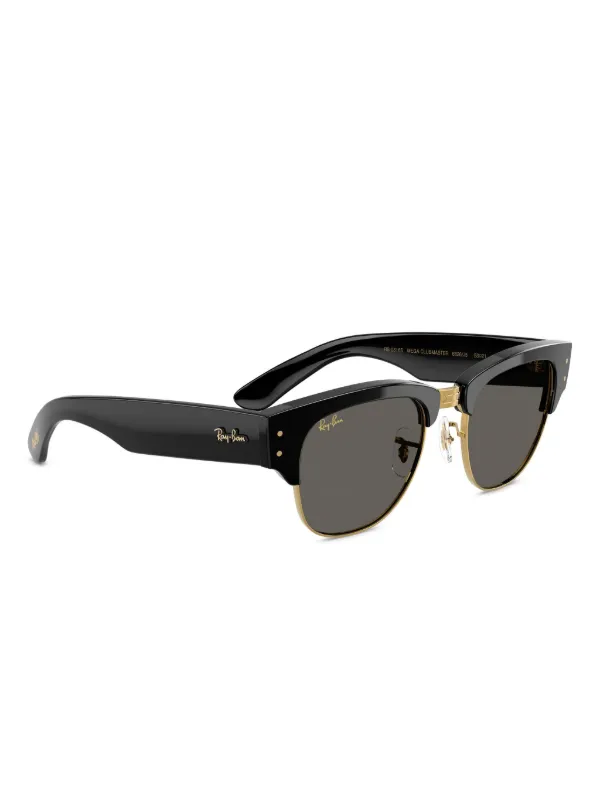 Ray-Ban Óculos De Sol Mega Clubmaster | Preto | FARFETCH BR