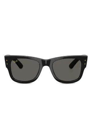 Ray-Ban スクエアフレーム サングラス | ブラック | FARFETCH JP