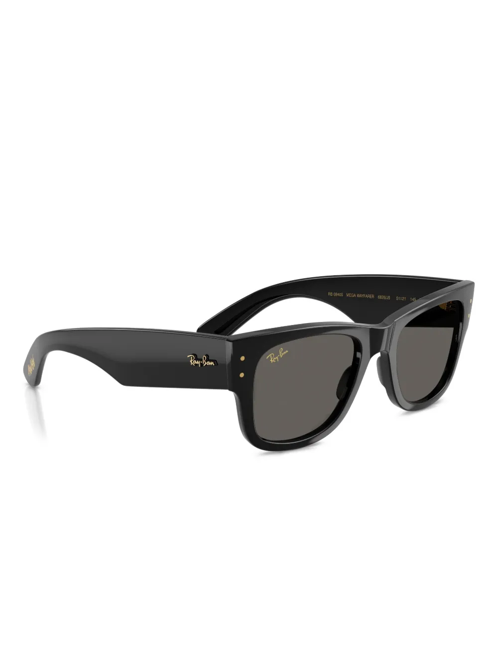 Ray-Ban RB0840S Mega Wayfarer Blacked Out Collection - Zwart