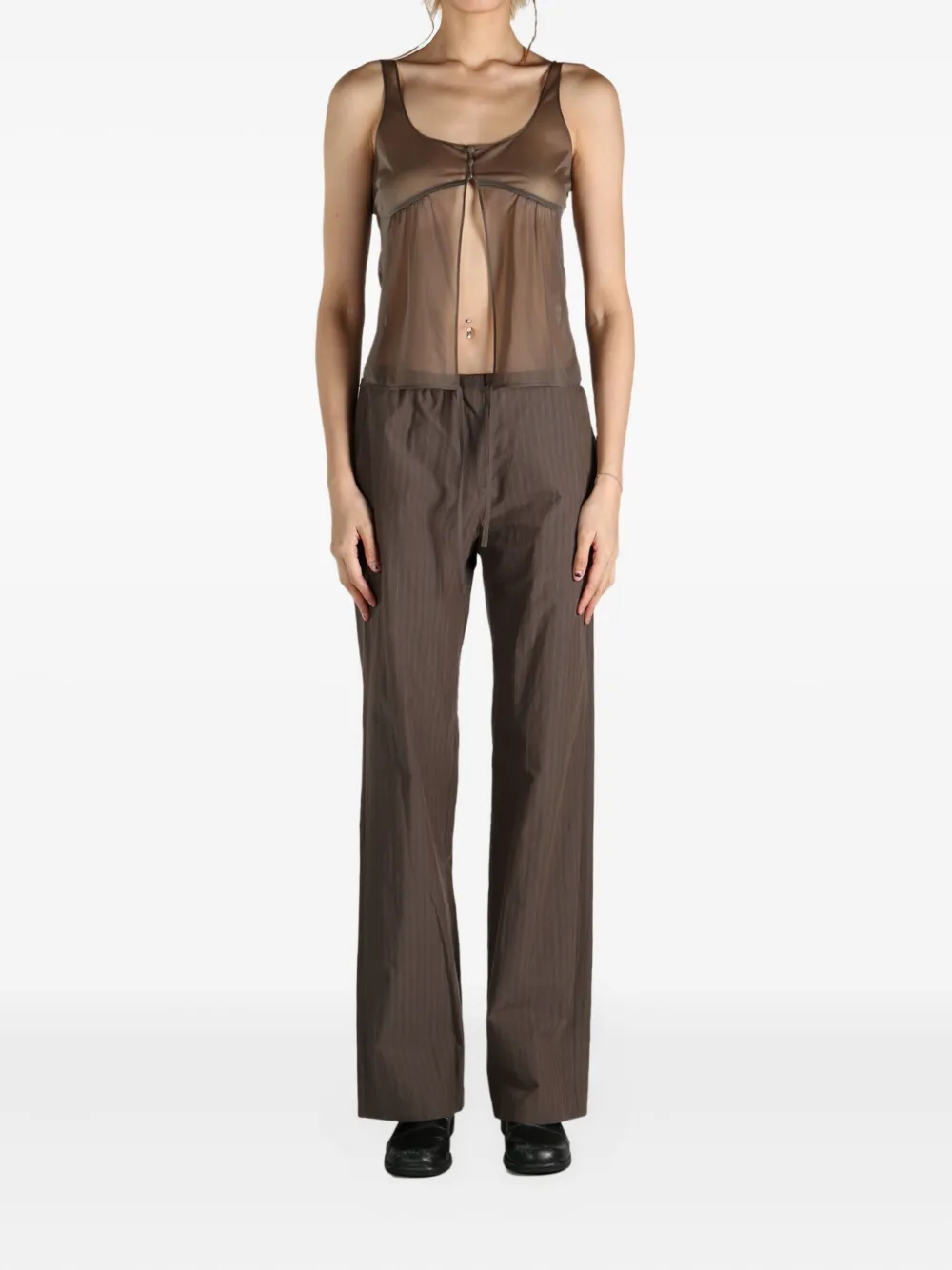 Amomento sheer panelled top | Vests & Tank Tops | Image 2