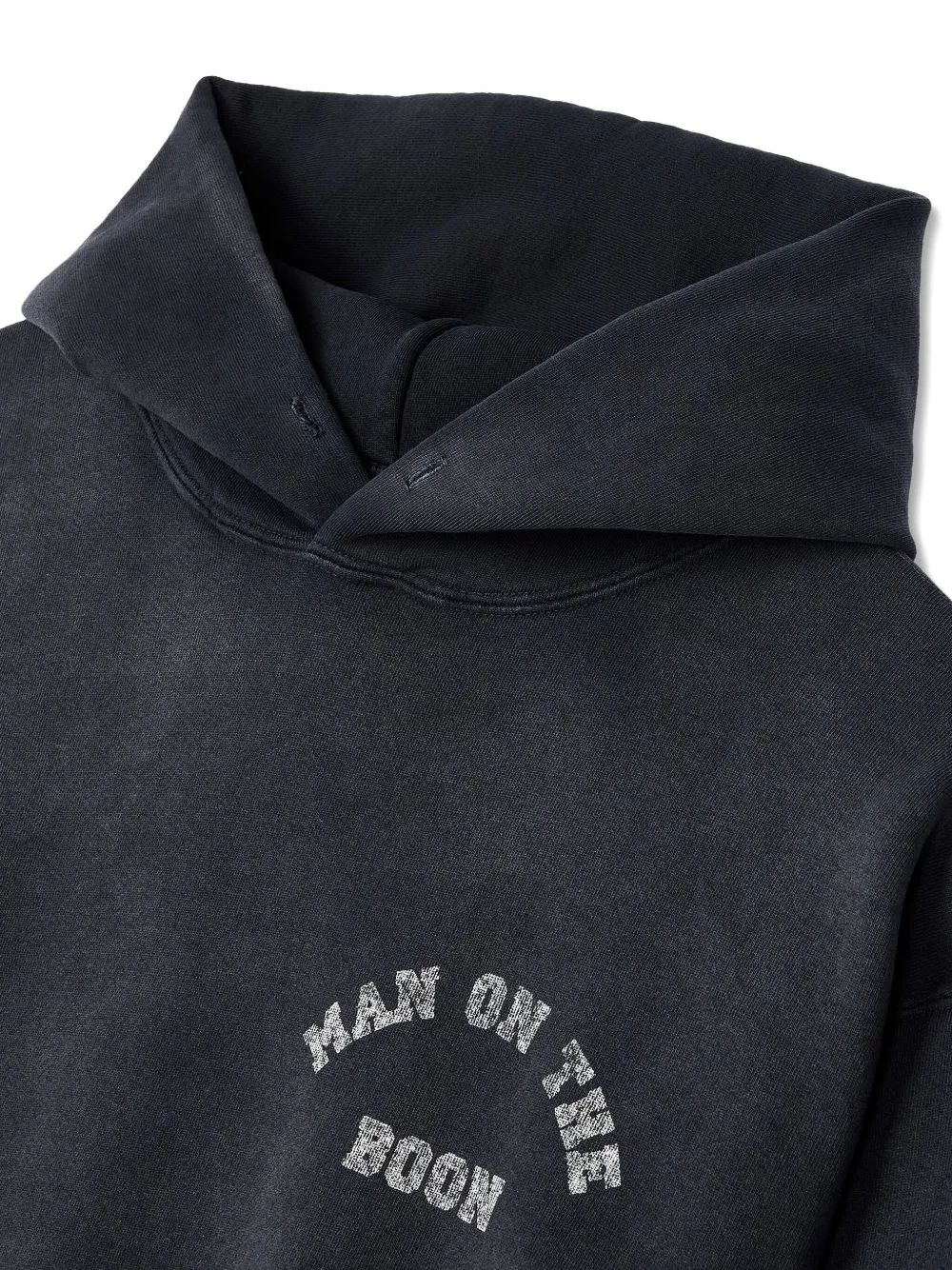 Man On The Boon. Hoodie met print Zwart