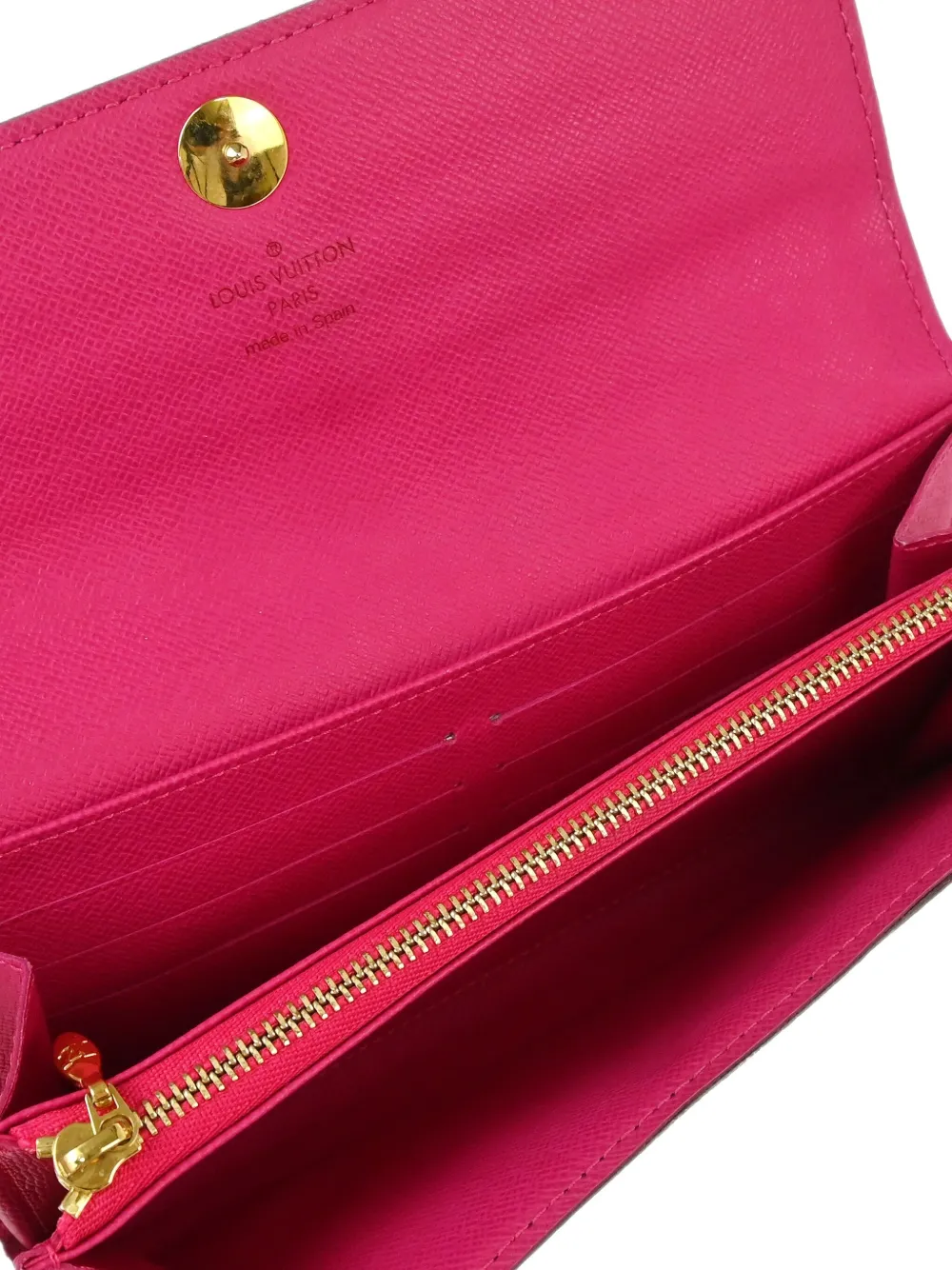 Pre-owned Louis Vuitton 2011 Sarah Wallet In Black