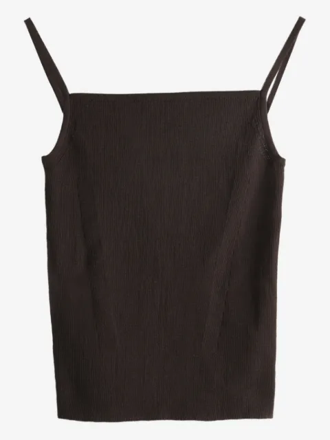 Amomento ribstrikket top