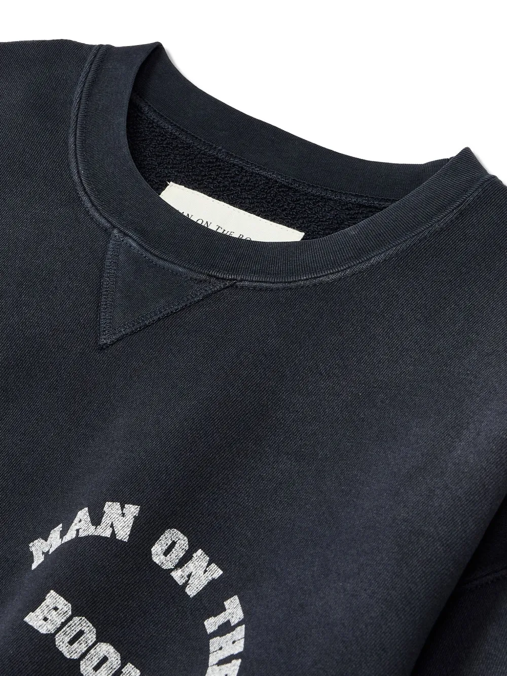 Man On The Boon. Sweater met print Zwart