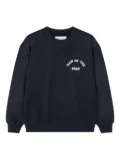 Man On The Boon. logo-print crew-neck sweatshirt - Black