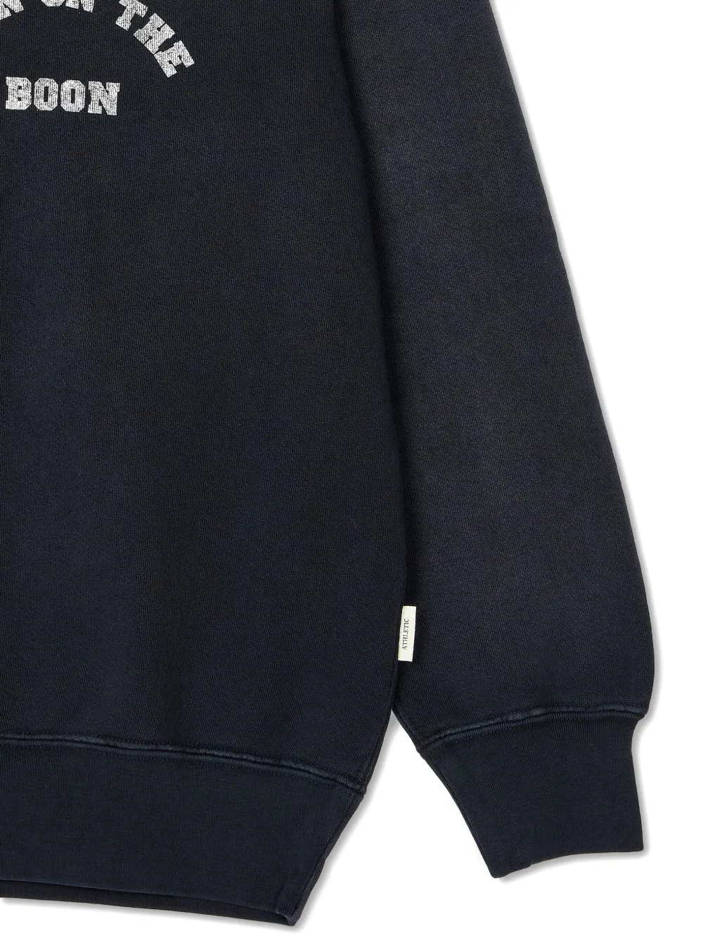 Man On The Boon. Sweater met print Zwart