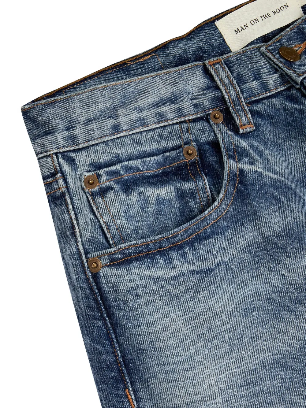 Man On The Boon. Straight jeans Blauw