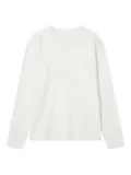 Man On The Boon. long-sleeve pocket T-shirt - White