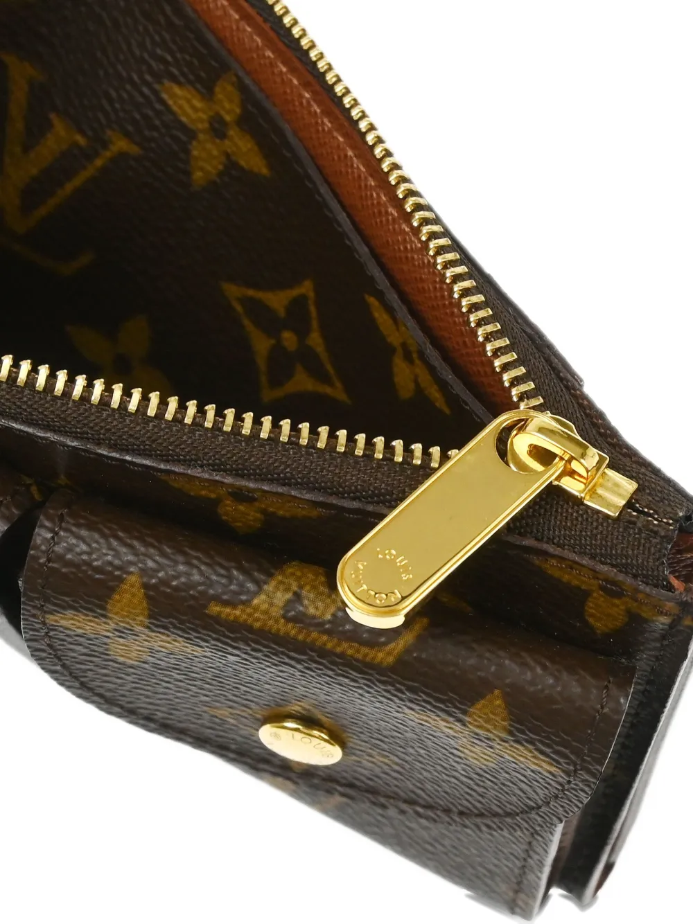 Pre-owned Louis Vuitton 2010 Ceinture Pochette Duo Belt Bag In Brown