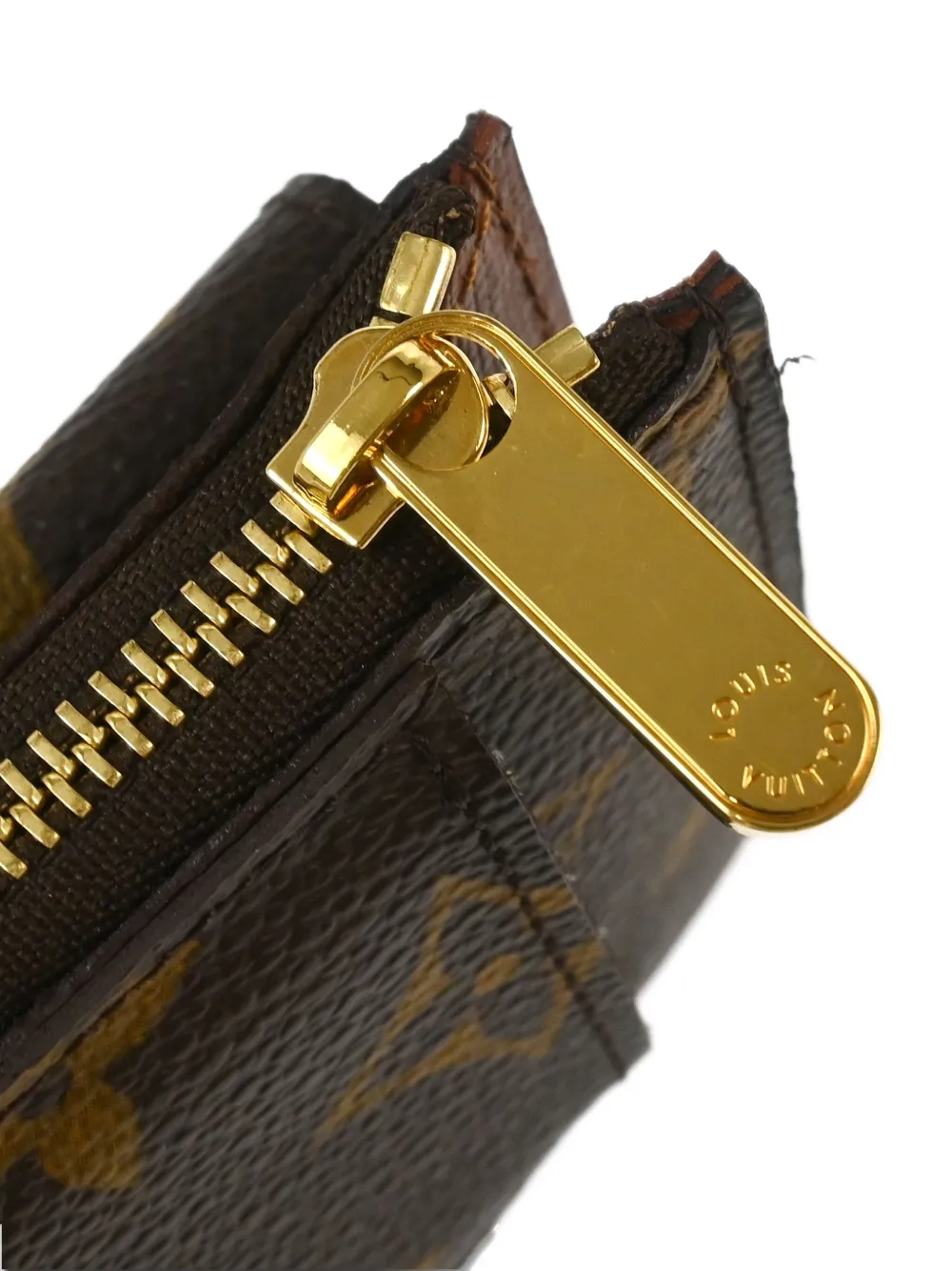Pre-owned Louis Vuitton 2010 Ceinture Pochette Duo Belt Bag In Brown