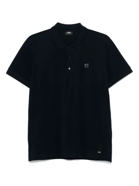 FENDI playera tipo polo con logo bordado