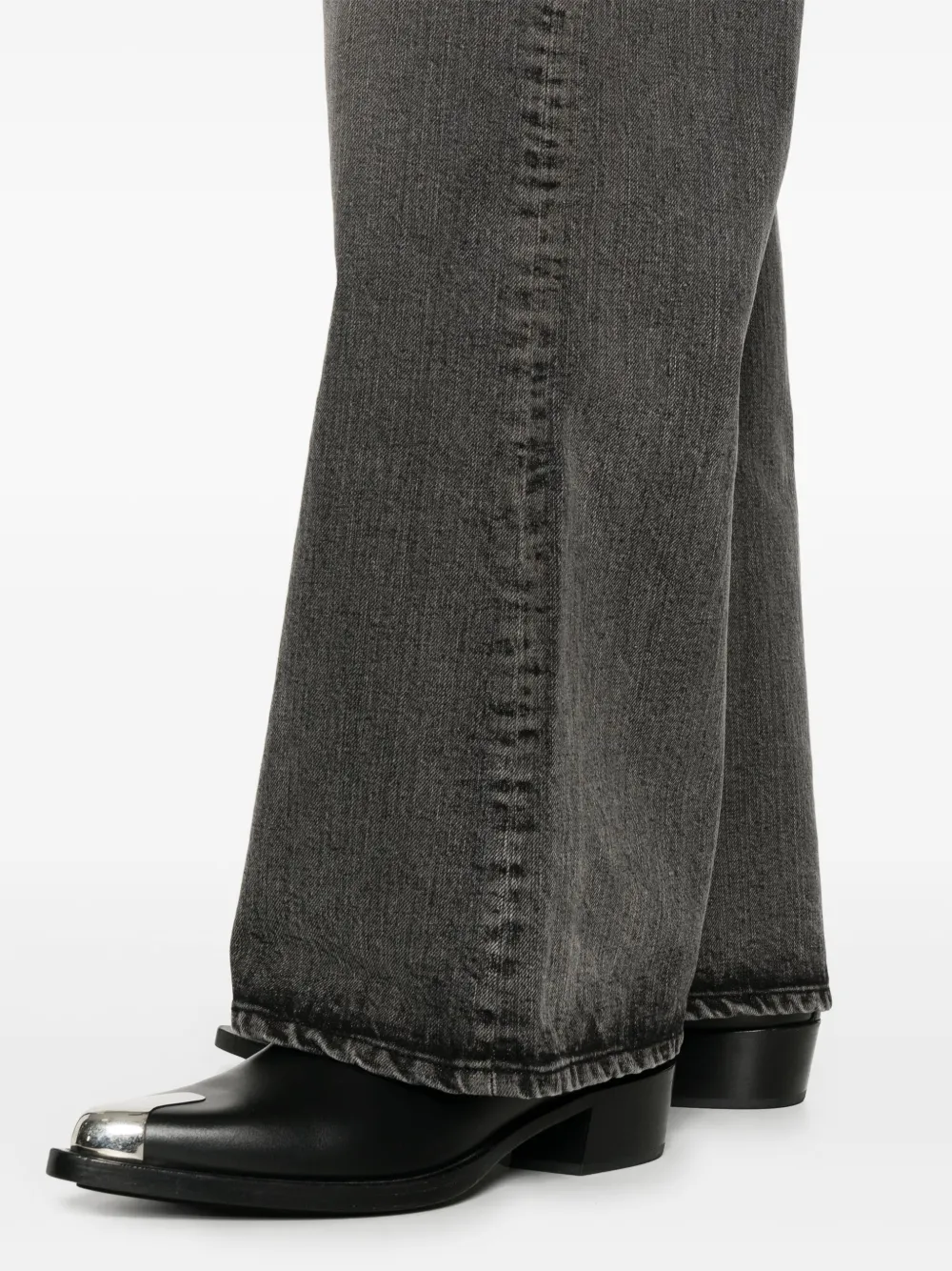 TONYWACK Jeans met wijde pijpen Zwart