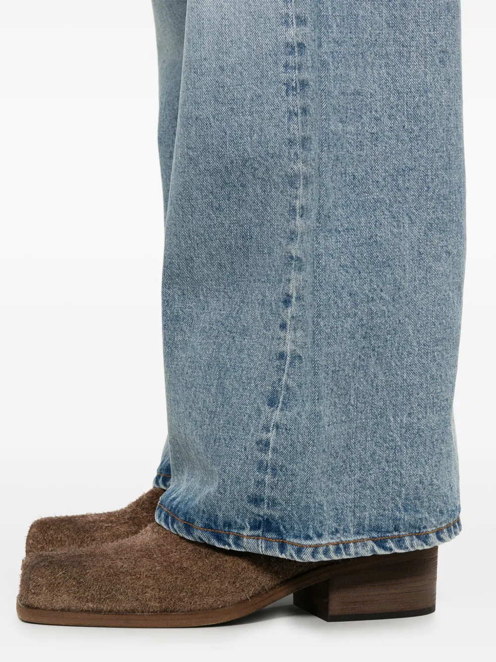 TONYWACK Ruimvallende flared jeans Blauw