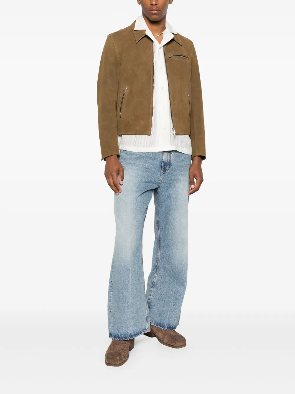 TONYWACK Ruimvallende flared jeans Blauw