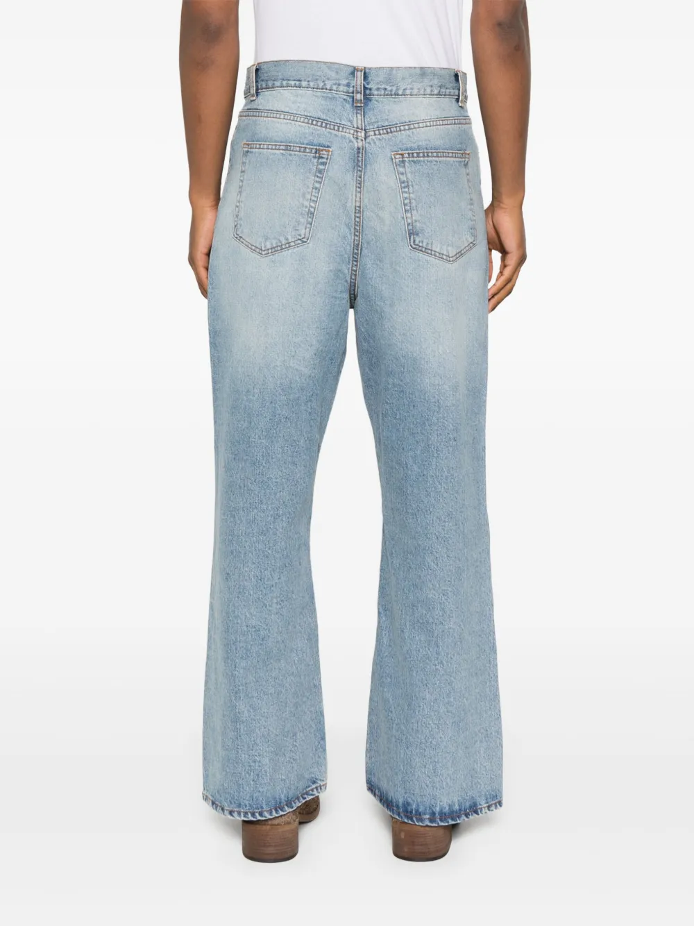 TONYWACK Ruimvallende flared jeans Blauw
