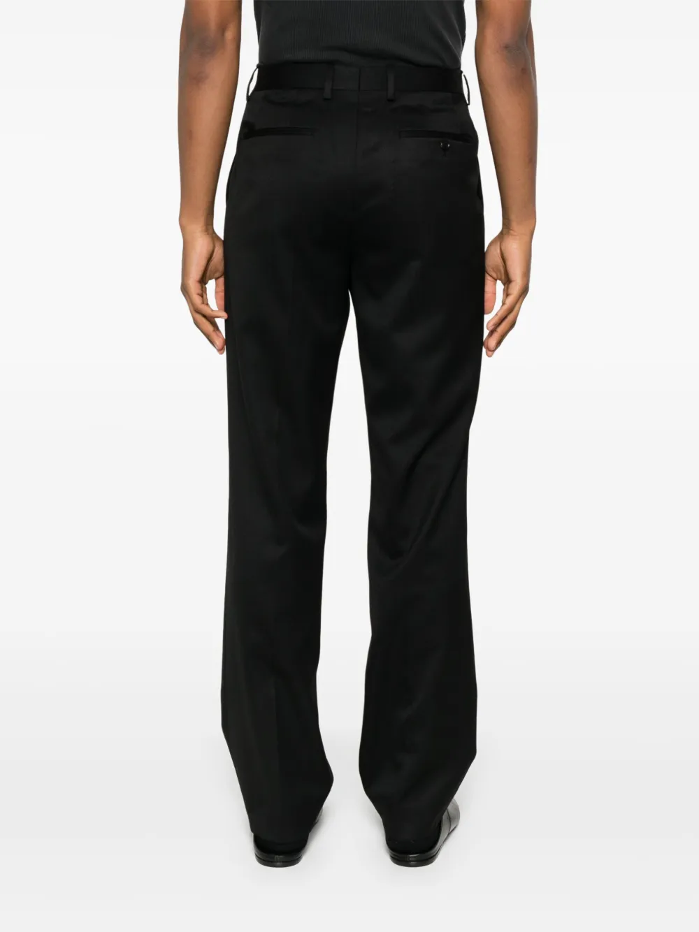 TONYWACK Wollen pantalon Zwart