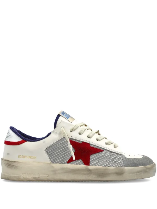 【送料&関税込】Golden Goose Stardan Sneakers Stardan sneakers with silver metallic leather star and heel tab