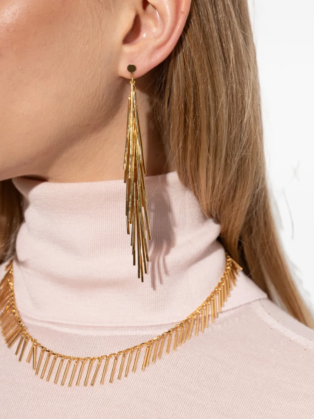 Jil Sander tassel earrings - Goud