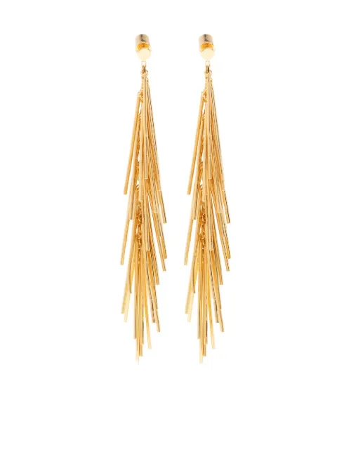 Boucles d'oreilles pendantes à franges - Jil Sander - Modalova