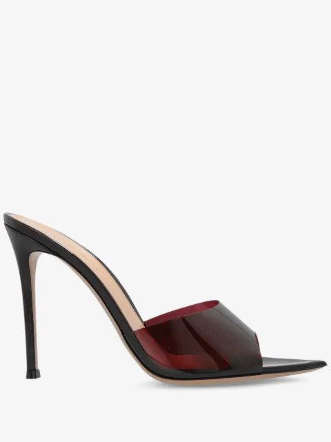 Gianvito Rossi 100mm leather heeled mules