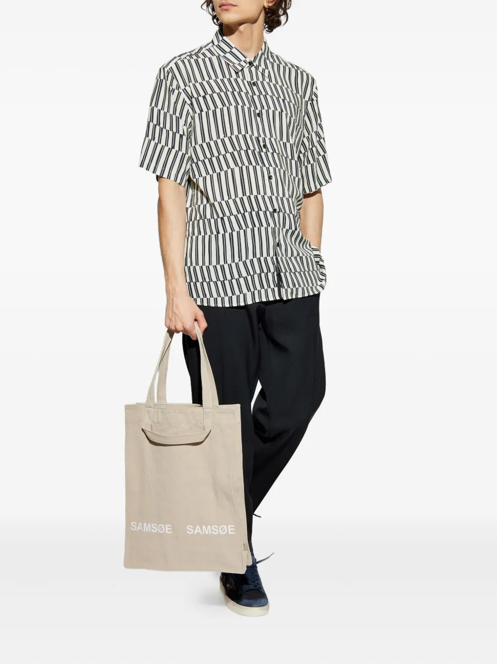 Rag & bone striped shirt - Blauw